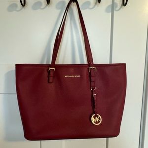Red Michael Kors purse